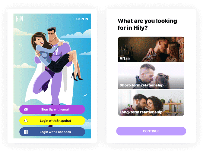 hily cons sign up images