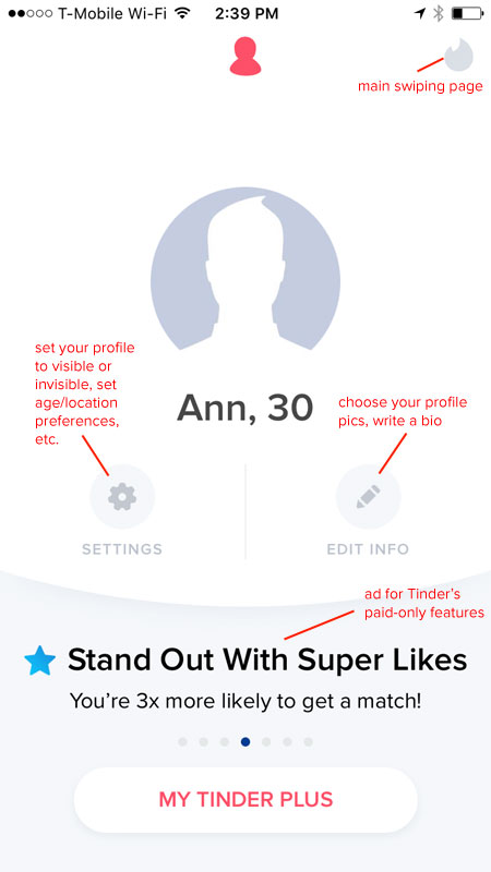 How Does Tinder Work? How to Use Tinder: The Account Screen